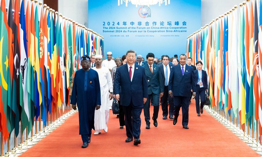 大陆将自下月起，将给予其53个非洲国家全面零关税待遇。图为2024年9月5日，大...