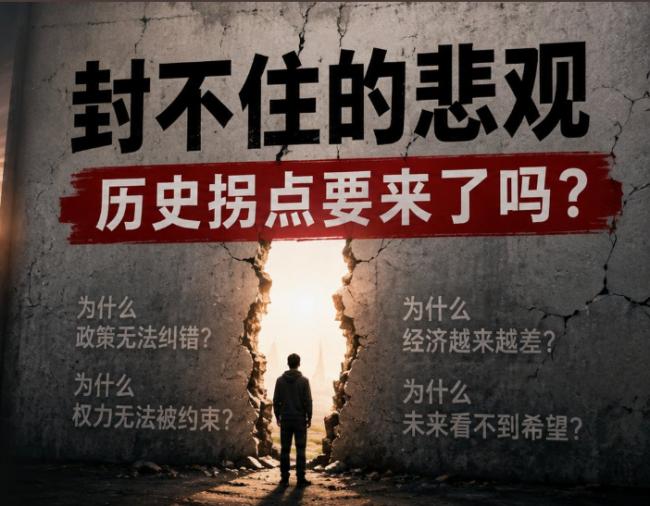 封不住的悲观 历史拐点要来了! 封不住的悲观 历史拐点要来了!
